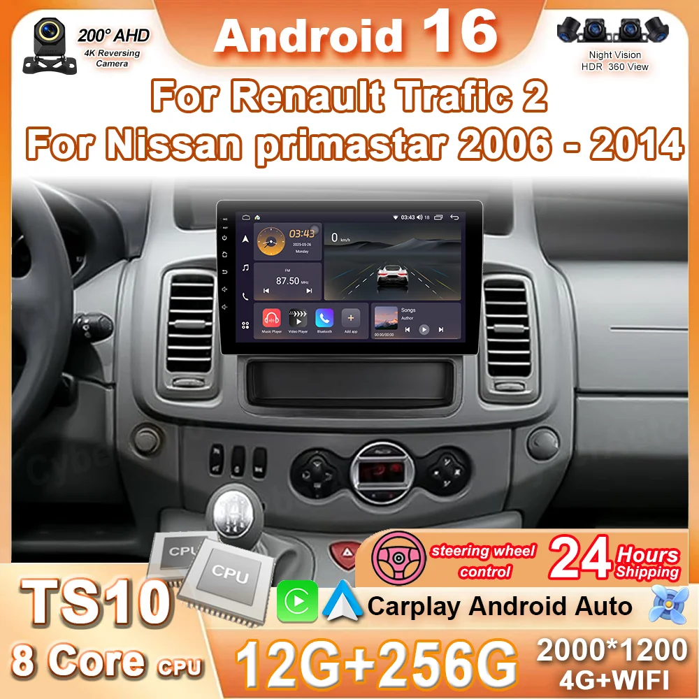 Car Radio Android 16 For Renault Trafic 2 For Nissan primastar 2006 - 2014 Multimedia Video Player Navigation GPS DVD
Car Radio Android 16 For Renault Trafic 2 For Nissan primastar 2006 - 2014 Multimedia Video Player Navigation GPS DVD