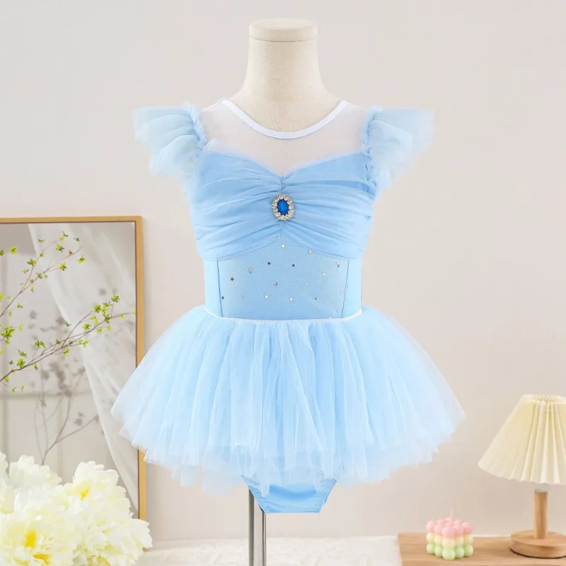 Ballet Skirts Dance Costumes Children Girls Short-sleeved Girls and Toddlers Chinese Dance Practice Costumes Shiny dress
Ballet Skirts Dance Costumes Children Girls Short-sleeved Girls and Toddlers Chinese Dance Practice Costumes Shiny dress