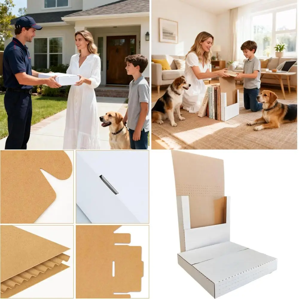 12.5x12.5x2 Vinyl Record Corrugated Mailer Box, Adjustable Height, White, Ideal for Easy Shipping and Comic Books
12.5x12.5x2 Vinyl Record Corrugated Mailer Box, Adjustable Height, White, Ideal for Easy Shipping and Comic Books