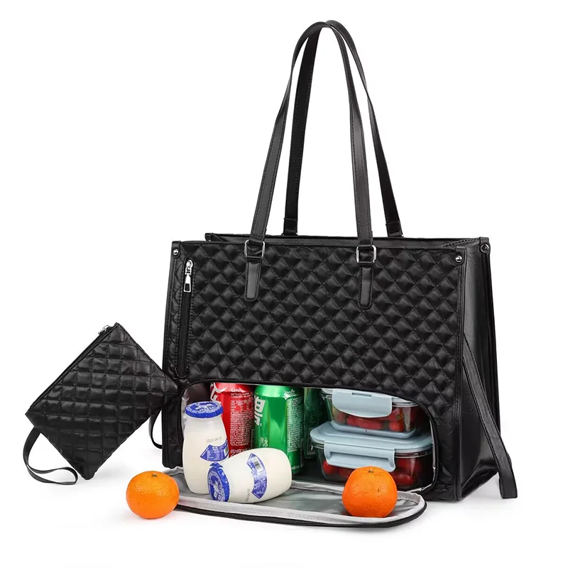 2-in-1 Travel Tote Bag Laptop Bag with Insulated Lunch Compartment for Business, Work, Nurse, Office, Collage, Casual Tote Bag
2-in-1 Travel Tote Bag Laptop Bag with Insulated Lunch Compartment for Business, Work, Nurse, Office, Collage, Casual Tote Bag