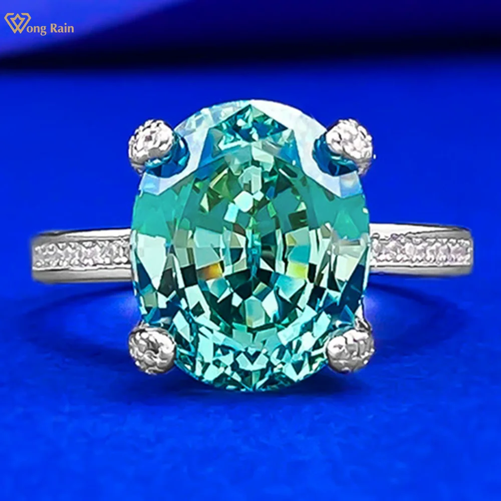 Wong Rain 100% 925 Sterling Silver Oval Cut 10*12 MM Tourmaline High Carbon Diamond Gems Wedding Engagement Rings Fine Jewelry
Wong Rain 100% 925 Sterling Silver Oval Cut 10*12 MM Tourmaline High Carbon Diamond Gems Wedding Engagement Rings Fine Jewelry