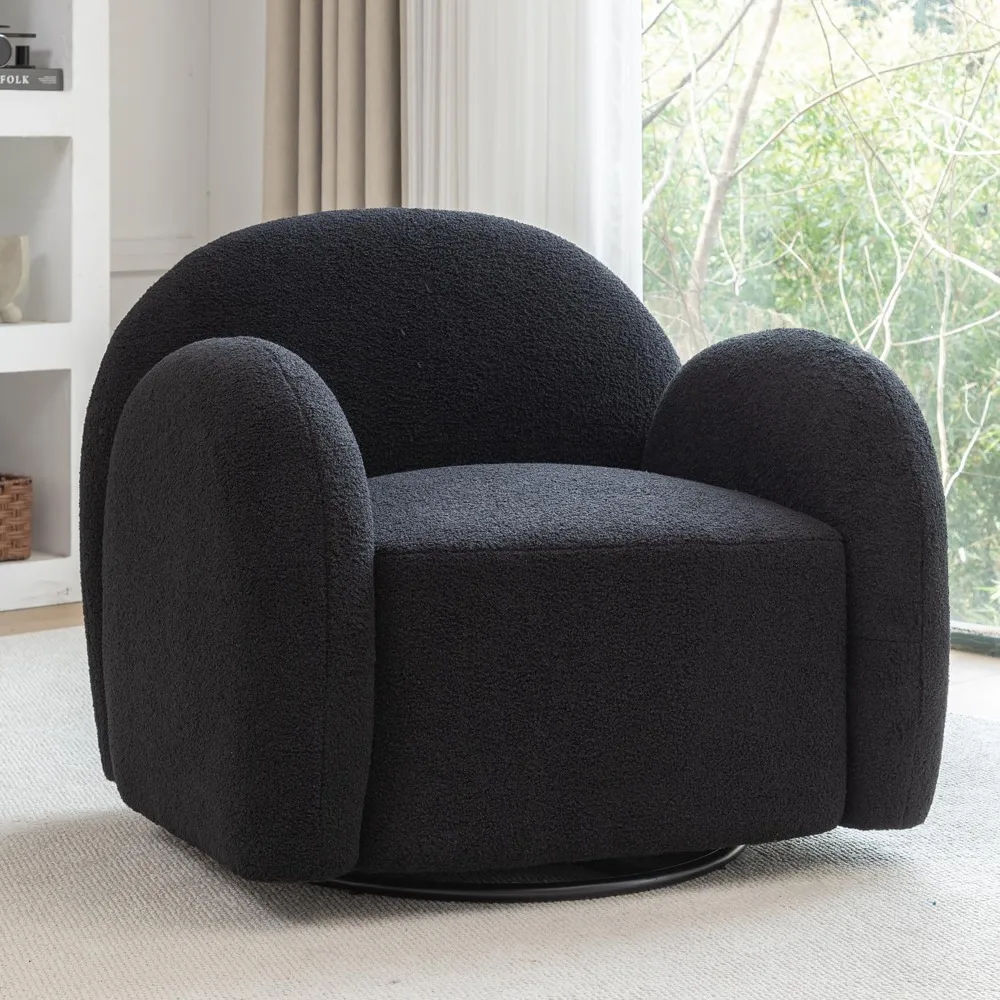 Swivel Accent Chair, Upholstered Cloud Armchair for Living Room, Fluffy Fabric Lounge Wide Upholstered Reading Chair
Swivel Accent Chair, Upholstered Cloud Armchair for Living Room, Fluffy Fabric Lounge Wide Upholstered Reading Chair