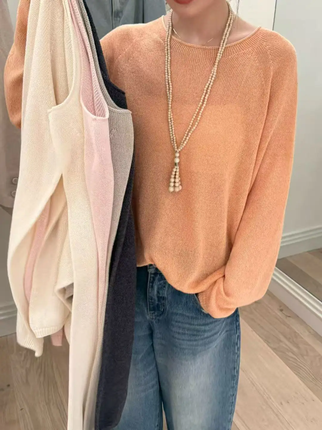 Korean Style Loose Long Sleeve Knitted Sweater Color round Neck Spring New Arrival Slimming Top for Women Commute Wear
Korean Style Loose Long Sleeve Knitted Sweater Color round Neck Spring New Arrival Slimming Top for Women Commute Wear