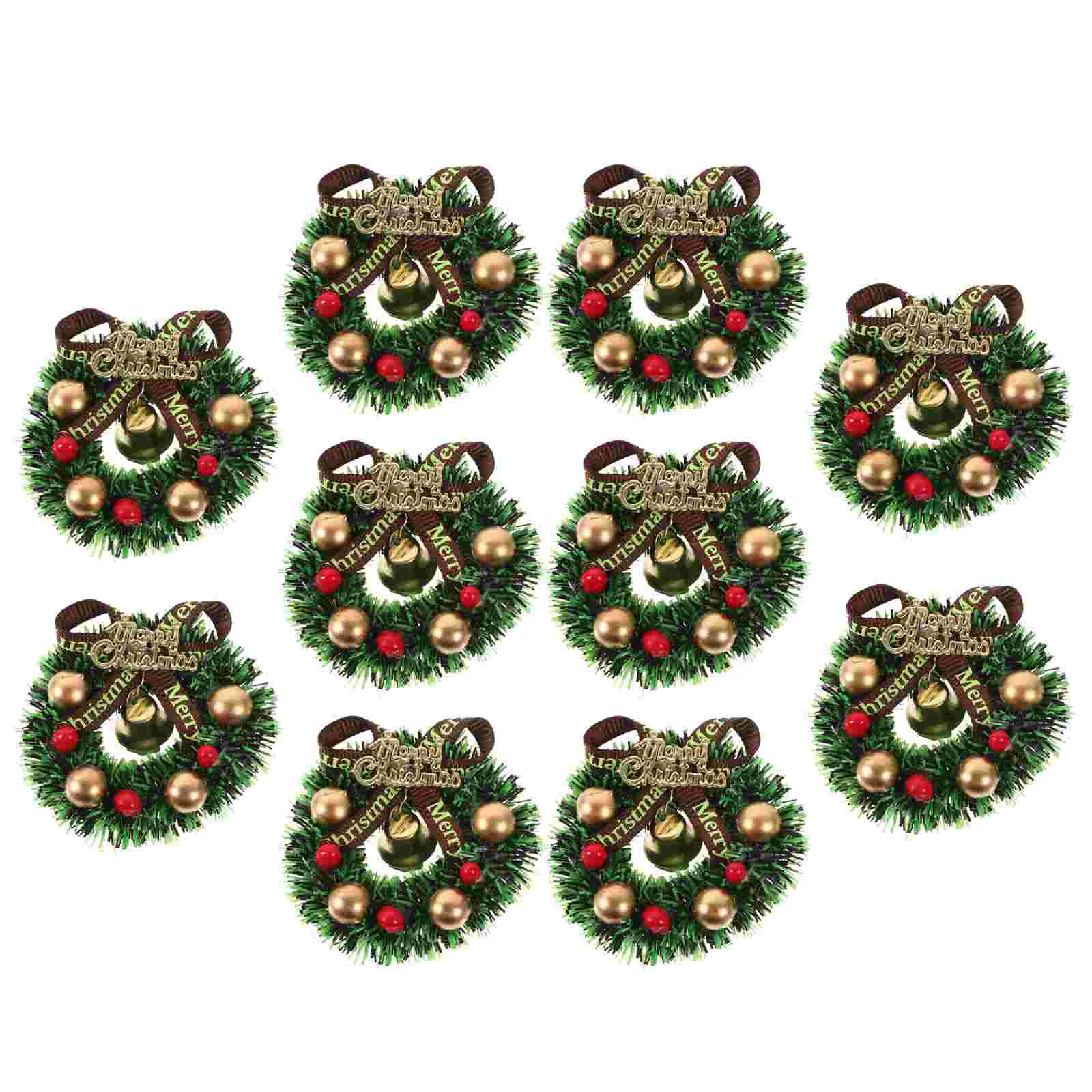 10 Pcs Tree Christmas Mini Wreath Outdoor Halloween Decorations Miniature Wreaths Plastic
10 Pcs Tree Christmas Mini Wreath Outdoor Halloween Decorations Miniature Wreaths Plastic