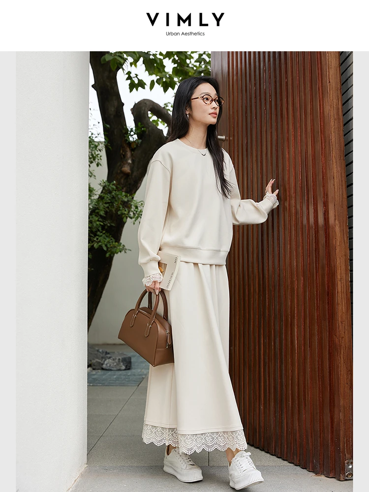 VIMLY Women's Sweatshirt Skirt Sets Two Piece Woman Outfits 2025 Casual Skirt Suit Lady 2025 Spring Autumn Female Clothes A0698
VIMLY Women's Sweatshirt Skirt Sets Two Piece Woman Outfits 2025 Casual Skirt Suit Lady 2025 Spring Autumn Female Clothes A0698