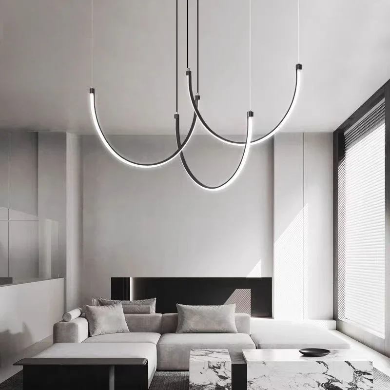 Novel Living Room Chandelier Postmodern U-shaped Chandelier Designer Curved Strip-type Art Decoration Diningroom Hall Chandelier
Novel Living Room Chandelier Postmodern U-shaped Chandelier Designer Curved Strip-type Art Decoration Diningroom Hall Chandelier