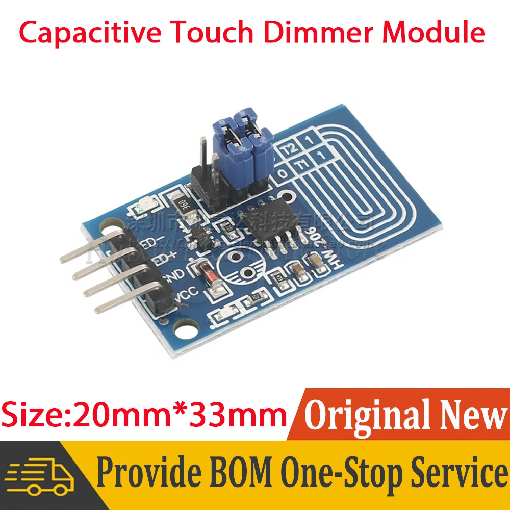 2Pcs Smart Electronics Capacitive touch dimmer Constant pressure dimming PWM control panel type LED dimmer switch module
2Pcs Smart Electronics Capacitive touch dimmer Constant pressure dimming PWM control panel type LED dimmer switch module