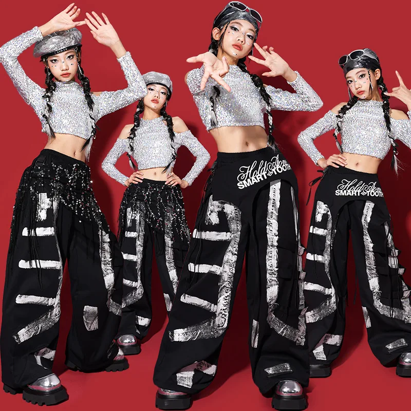 Girls K-pop Outfits Sequined Tops Hoodies Street Dance Pants Child Hip Hop Jazz Streetwear Clothes Sets Kids Girl Group Costume
Girls K-pop Outfits Sequined Tops Hoodies Street Dance Pants Child Hip Hop Jazz Streetwear Clothes Sets Kids Girl Group Costume