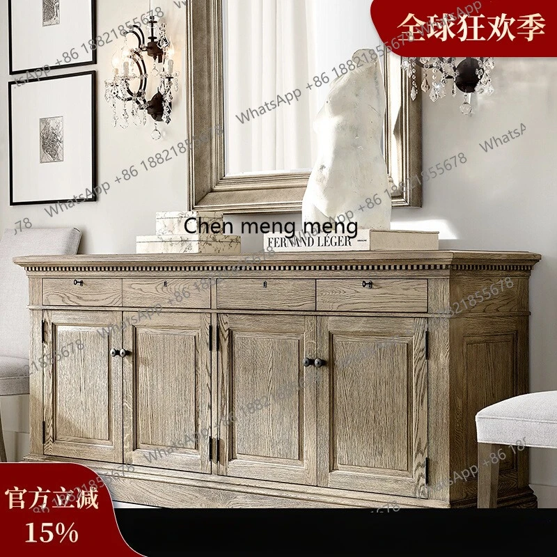 American side cabinet, solid wood tea entrance cabinet, retro and simple wall storage cabinet
American side cabinet, solid wood tea entrance cabinet, retro and simple wall storage cabinet