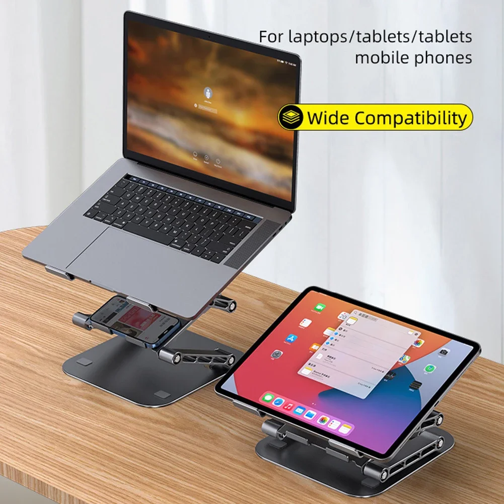 Laptop Stand Aluminium Allo Foldable Notebook support for the tablet Macbook Laptop Portable Fold Holder Cooling Bracket Support
Laptop Stand Aluminium Allo Foldable Notebook support for the tablet Macbook Laptop Portable Fold Holder Cooling Bracket Support