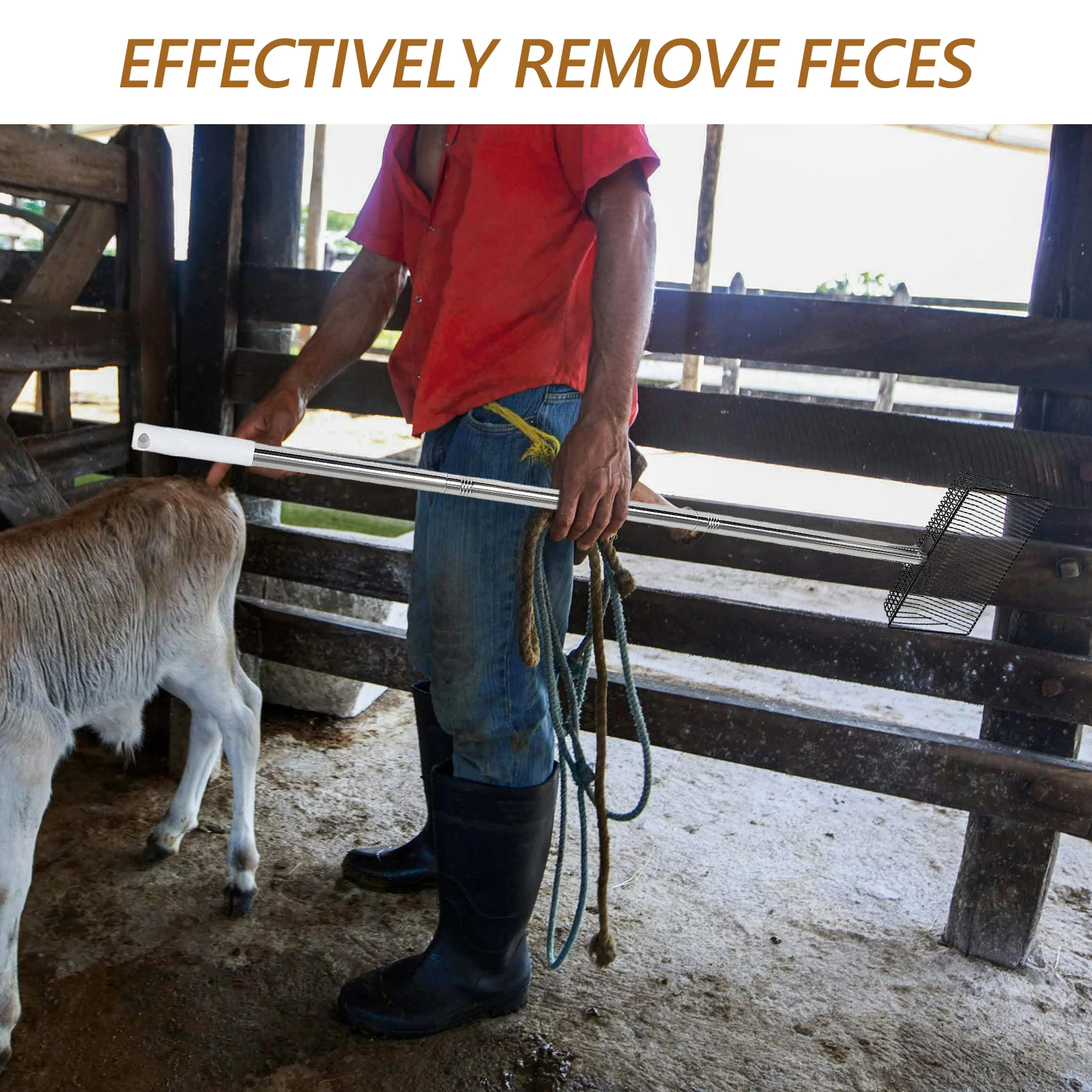 Scooper Long Handle Metal Litter Scoop For Pet Cattle Sheep Waste Cleaning Farm Specific Tool Chicken Coop Cleaning
Scooper Long Handle Metal Litter Scoop For Pet Cattle Sheep Waste Cleaning Farm Specific Tool Chicken Coop Cleaning