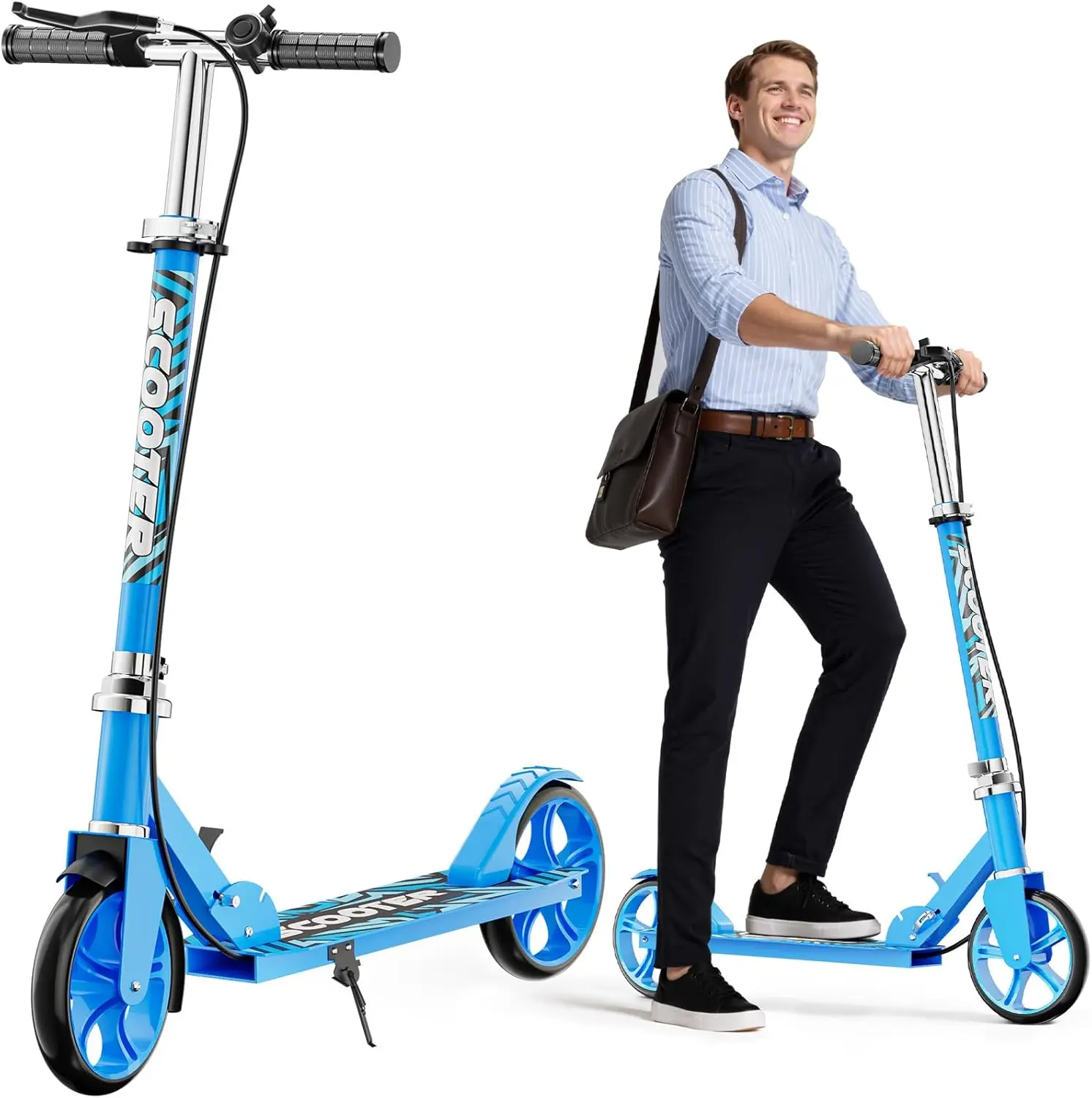 Lightweight Foldable Scooter for Kids, Teens & Adults - 8" Wheels, Hand Brake, 240 lbs Capacity
Lightweight Foldable Scooter for Kids, Teens & Adults - 8" Wheels, Hand Brake, 240 lbs Capacity