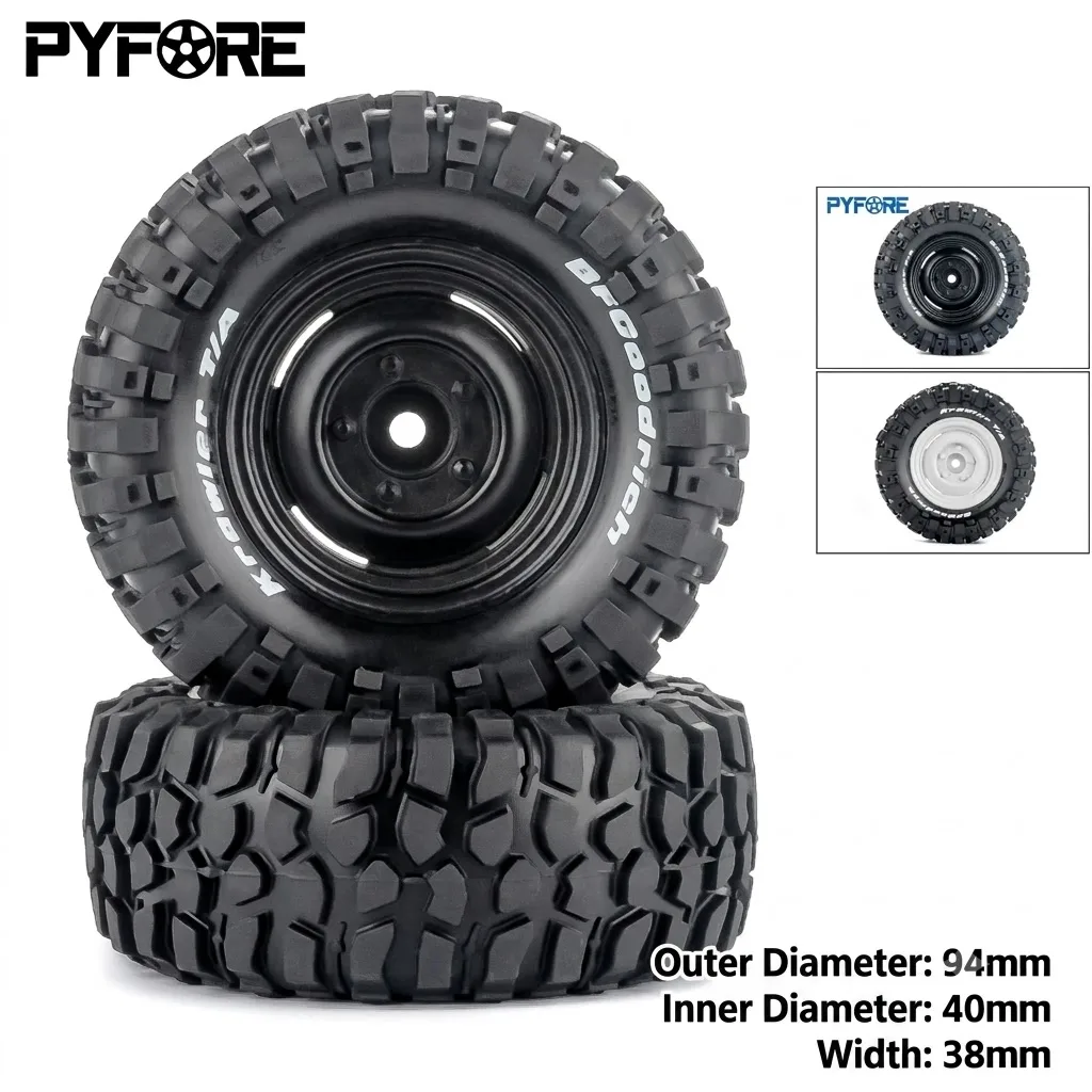 PYFORE diameter 94 1/10 toy car climbing tire hub off-road metal wear-resistant RC remote control car tire accessories
PYFORE diameter 94 1/10 toy car climbing tire hub off-road metal wear-resistant RC remote control car tire accessories