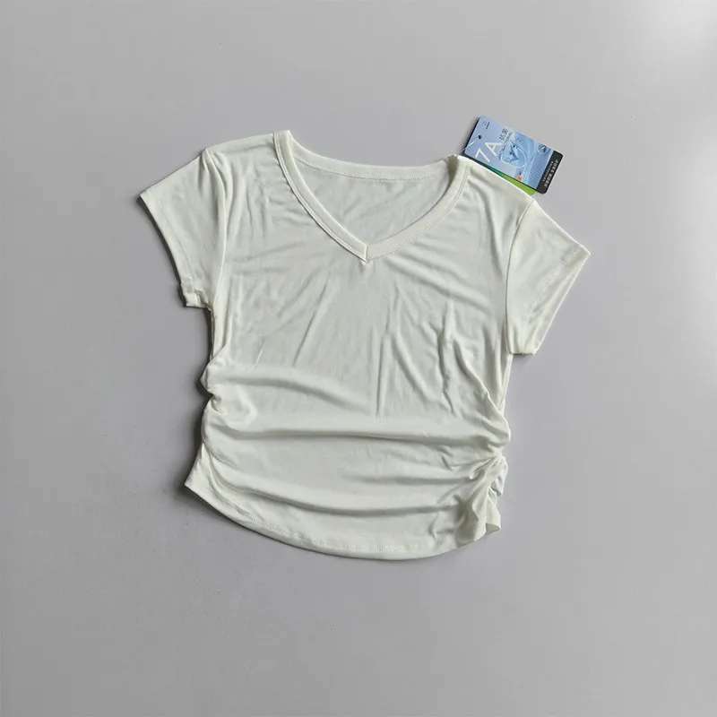 Summer Short-sleeved Shirts Sports Fitness T-shirt Slim Waist Summer Training Pilates Running Quick-drying Fitness Yoga Clothes
Summer Short-sleeved Shirts Sports Fitness T-shirt Slim Waist Summer Training Pilates Running Quick-drying Fitness Yoga Clothes