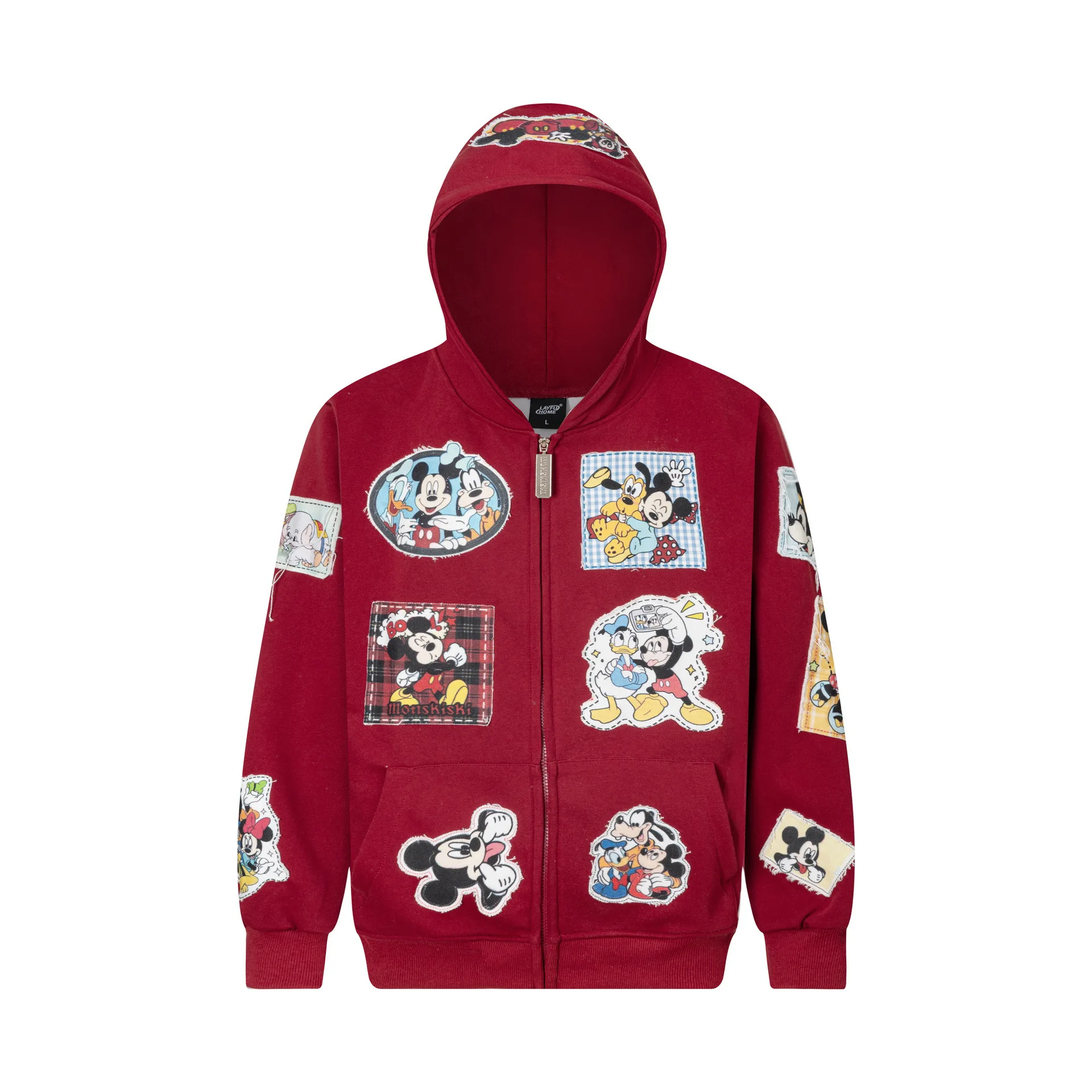 Retro Cartoon Patchwork Embroidered Hooded Cardigan Sweatshirt for Men and Women 2025 Autumn Loose Casual Versatile Jacket
Retro Cartoon Patchwork Embroidered Hooded Cardigan Sweatshirt for Men and Women 2025 Autumn Loose Casual Versatile Jacket