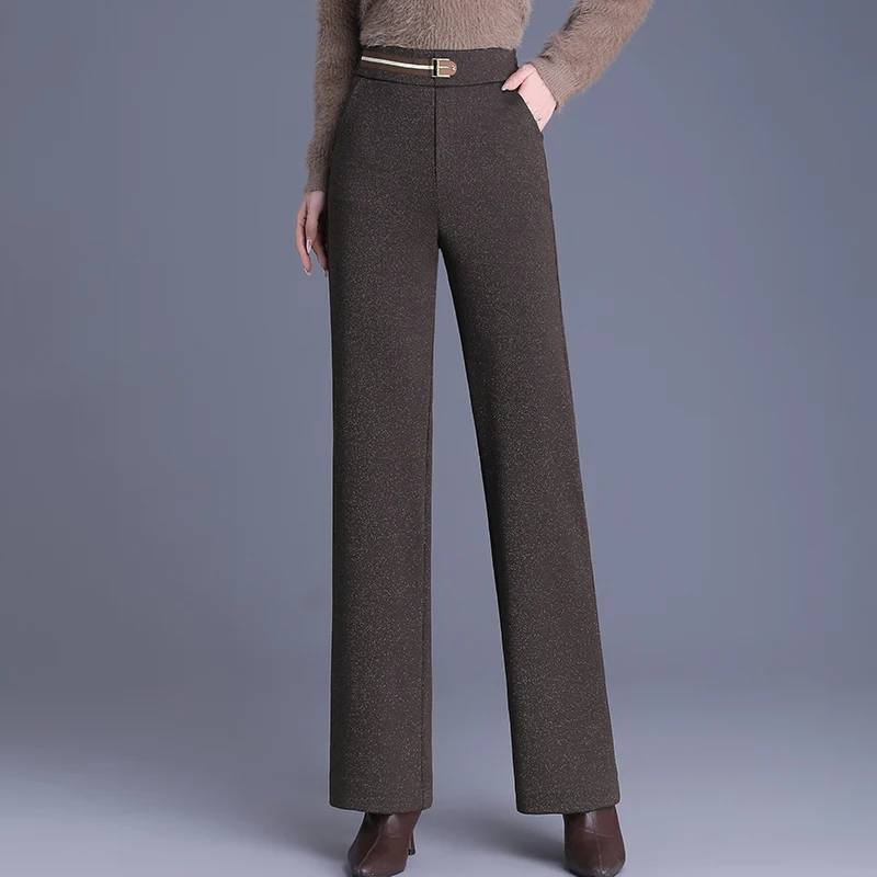 Женские утепленные брюки из шелкового хлопка с широкими штанинами, повседневные, с высокой талией, длинные, прямого кроя, удобные
Женские утепленные брюки из шелкового хлопка с широкими штанинами, повседневные, с высокой талией, длинные, прямого кроя, удобные