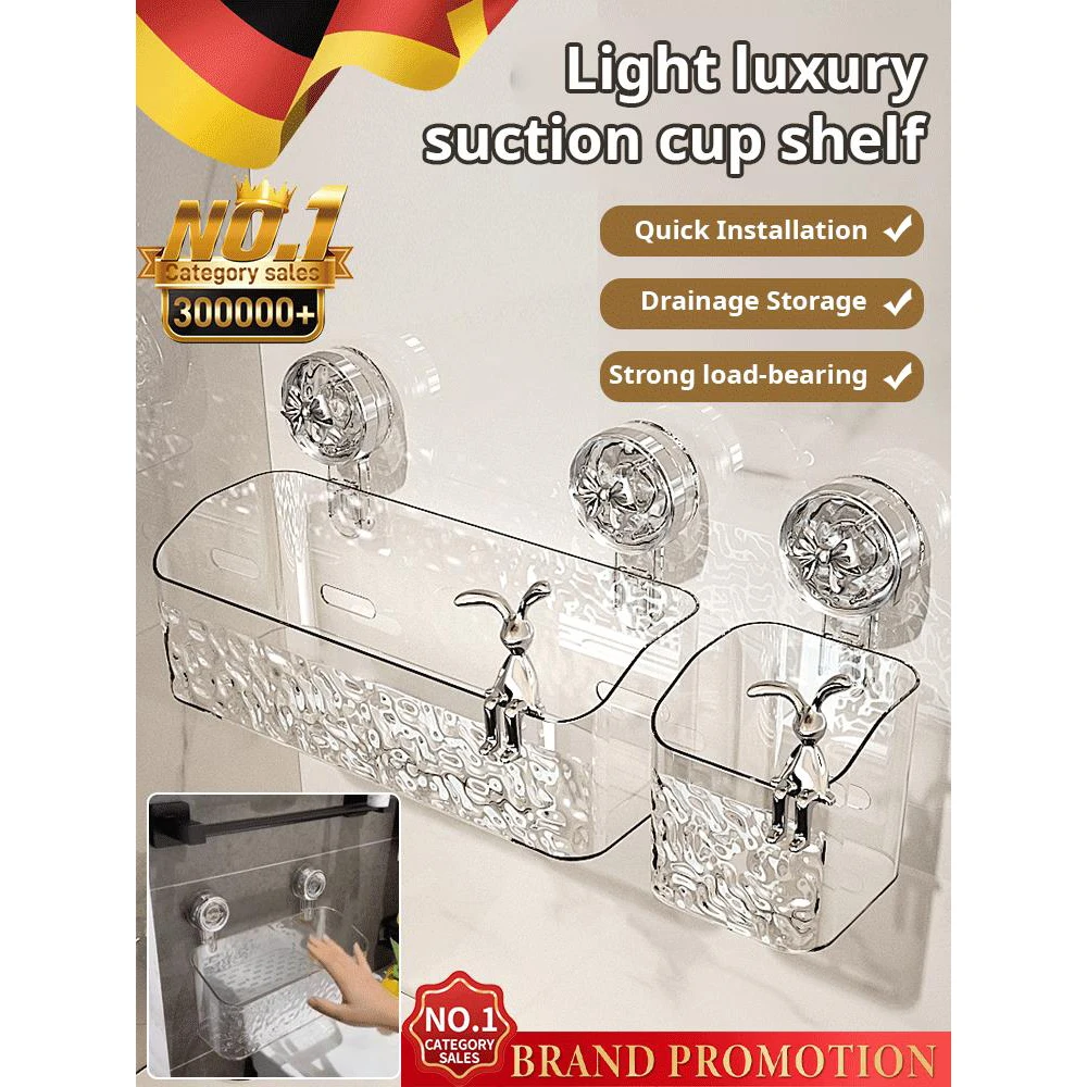 Bathroom Strong Suction Cup Storage Rack Kitchen Punching Free Storage Basket Glacier Pattern Suction Cup Shelf
Bathroom Strong Suction Cup Storage Rack Kitchen Punching Free Storage Basket Glacier Pattern Suction Cup Shelf