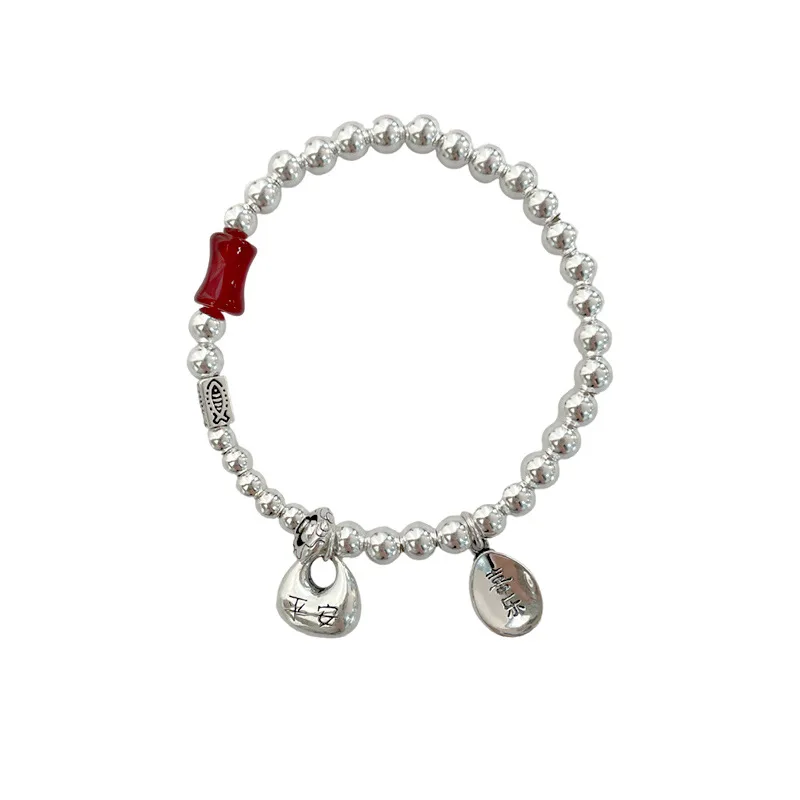 S999 foot silver exquisite safe fat lump bracelet, women's new high-end niche versatile personalized bracelet
S999 foot silver exquisite safe fat lump bracelet, women's new high-end niche versatile personalized bracelet