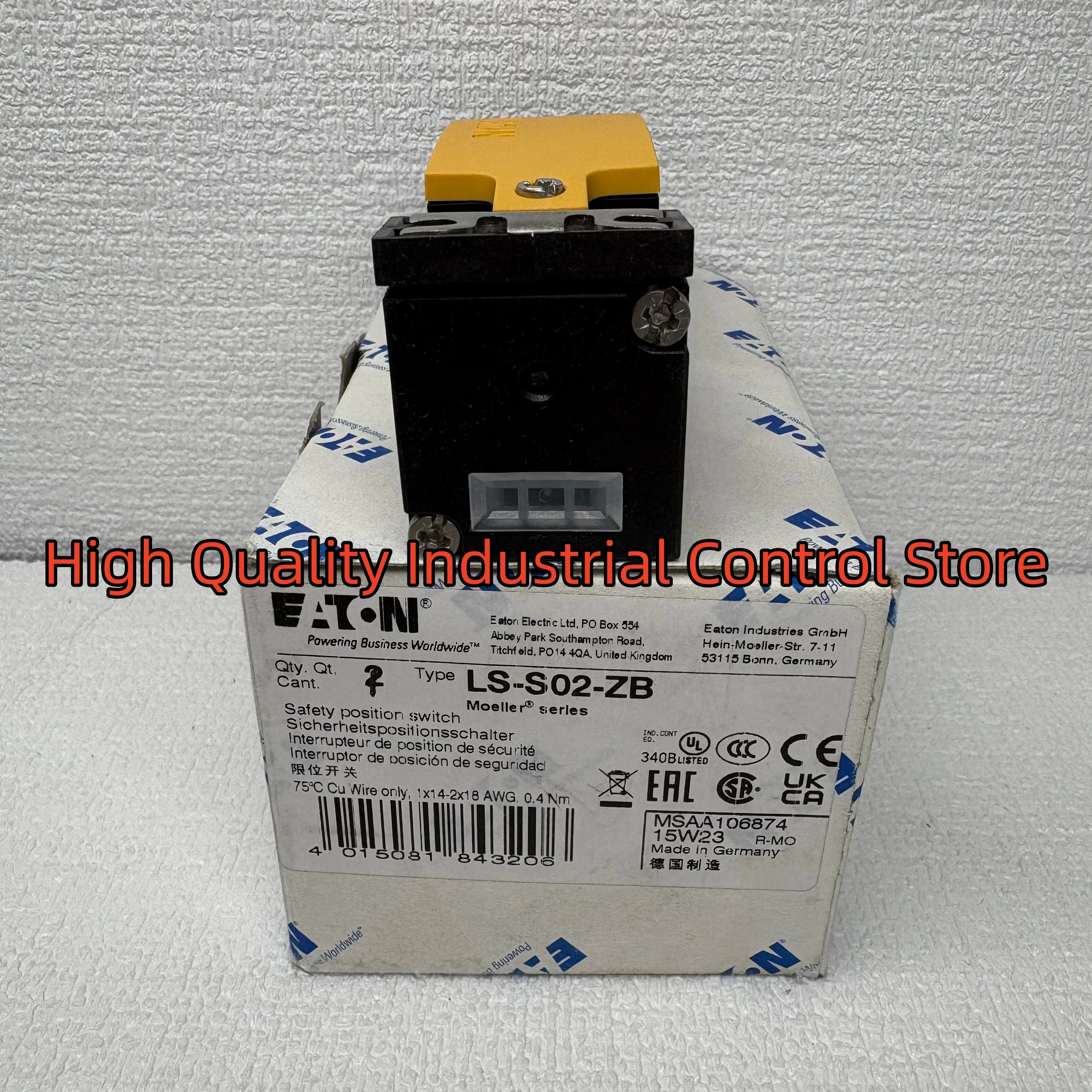 Концевой выключатель безопасности LS-S02-ZB новый в коробке
Концевой выключатель безопасности LS-S02-ZB новый в коробке