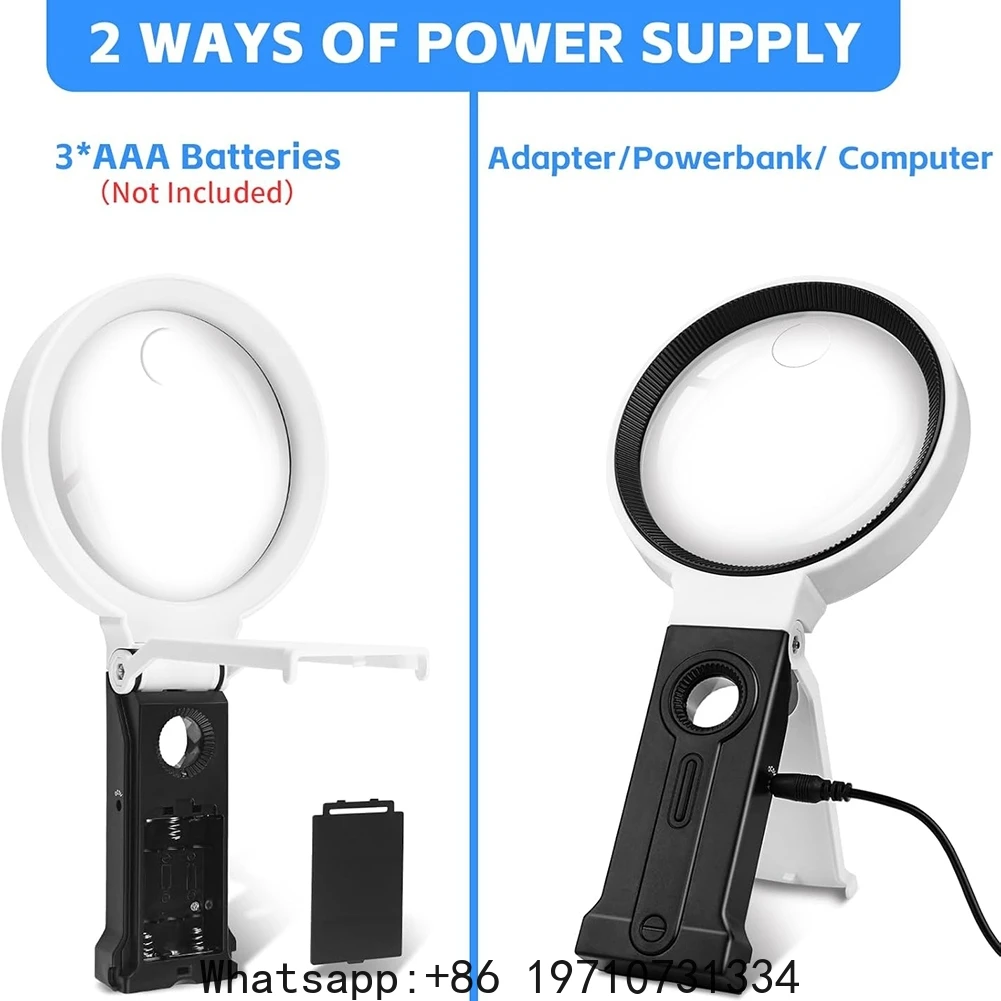 A08R 40 X 30 X 10 Times Magnifying Glass, 36 LED Light-Emitting Magnifier, Suitable for Elderly Reading, Close Work, Jewelry
A08R 40 X 30 X 10 Times Magnifying Glass, 36 LED Light-Emitting Magnifier, Suitable for Elderly Reading, Close Work, Jewelry