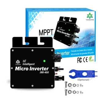 MPPT 기능 및 WiFi 인텔리전스 마이크로 인버터, 태양광 그리드 연결, 400W DC 22-50V, 신형 지능형 인버터
