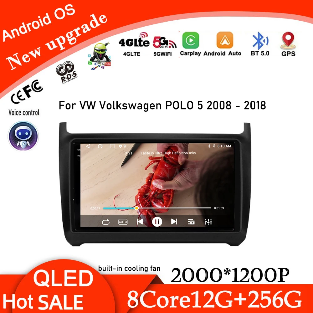 DSP Car Radio Video Multimedia For VW Volkswagen POLO 5 2008 - 2018 Car Radio Stereo Wireless Carplay Android 14 Auto
DSP Car Radio Video Multimedia For VW Volkswagen POLO 5 2008 - 2018 Car Radio Stereo Wireless Carplay Android 14 Auto