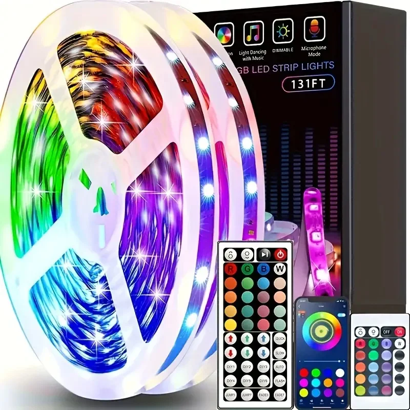 RGB LED Strip Light SMD 5050 with USB Remote And APP Control Flexible Tape Diode Ribbon for TV Backlight Living Room Bedroom
RGB LED Strip Light SMD 5050 with USB Remote And APP Control Flexible Tape Diode Ribbon for TV Backlight Living Room Bedroom