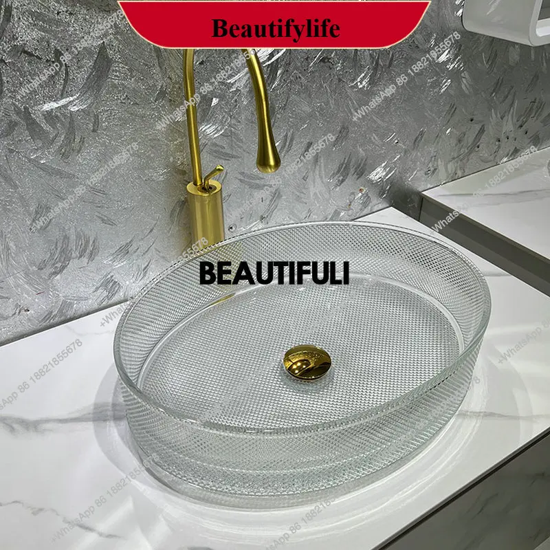 F185 Прозрачная раковина из розового хрустального стекла, легкая роскошная художественная раковина, бытовой овальный умывальник с плотной сеткой
F185 Прозрачная раковина из розового хрустального стекла, легкая роскошная художественная раковина, бытовой овальный умывальник с плотной сеткой