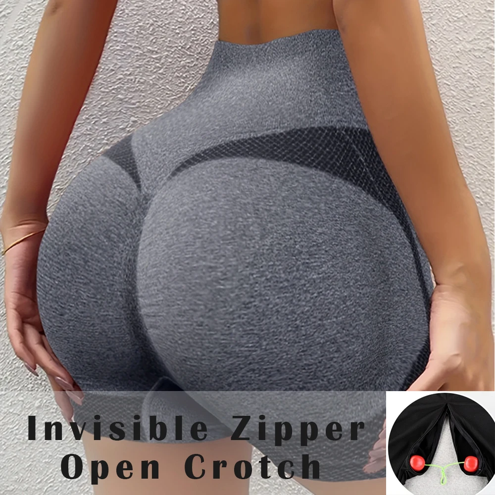 Invisible Zipper Open Crotch Summer Sexy Seamless Shorts Women Fitness Sports High Waist Bottoms
Invisible Zipper Open Crotch Summer Sexy Seamless Shorts Women Fitness Sports High Waist Bottoms