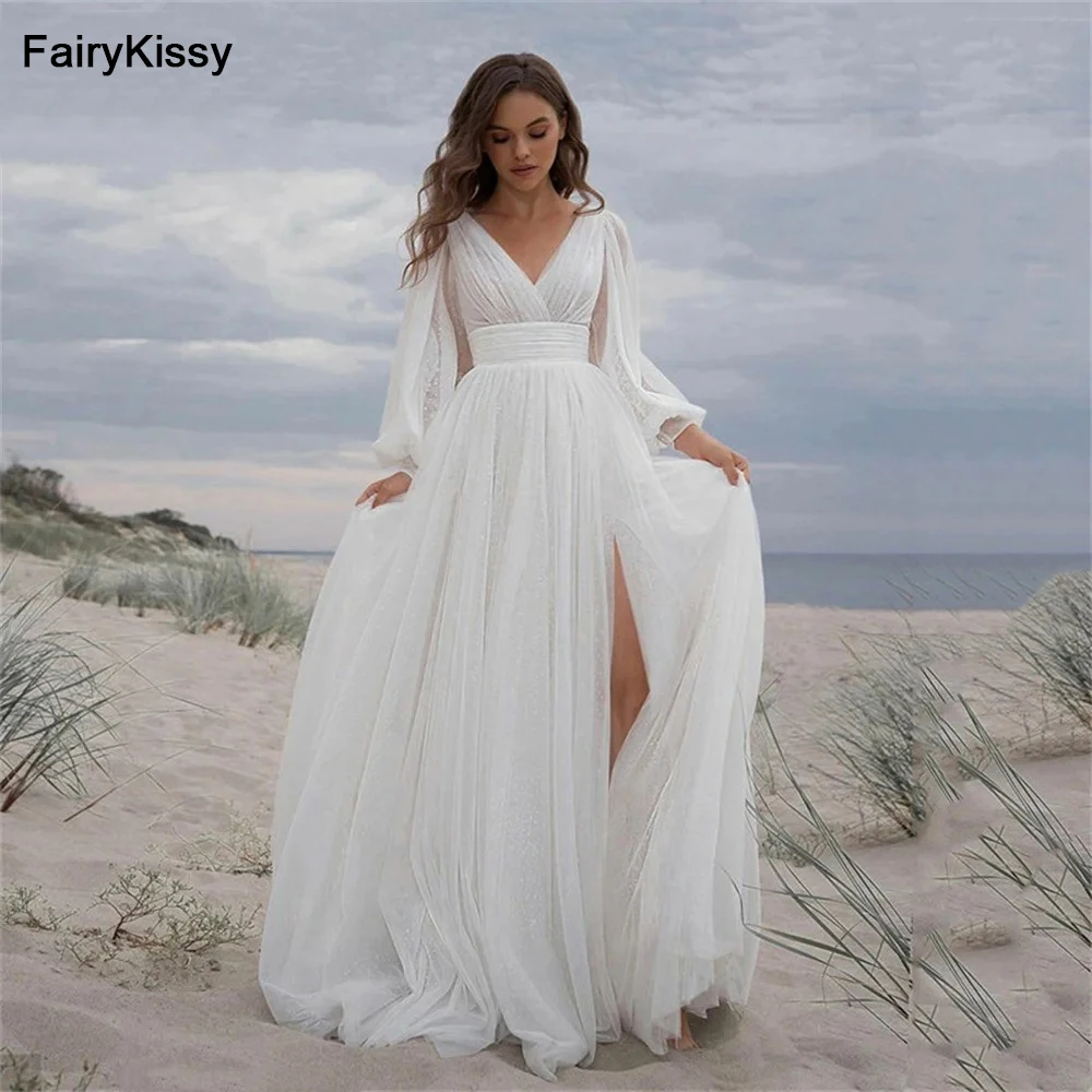 FairyKissy Bohemian Off The Shoulder A-Line Wedding Dress Lace Appliques Custom Made Tulle Backless Sweep Train Robe De Mariee
FairyKissy Bohemian Off The Shoulder A-Line Wedding Dress Lace Appliques Custom Made Tulle Backless Sweep Train Robe De Mariee