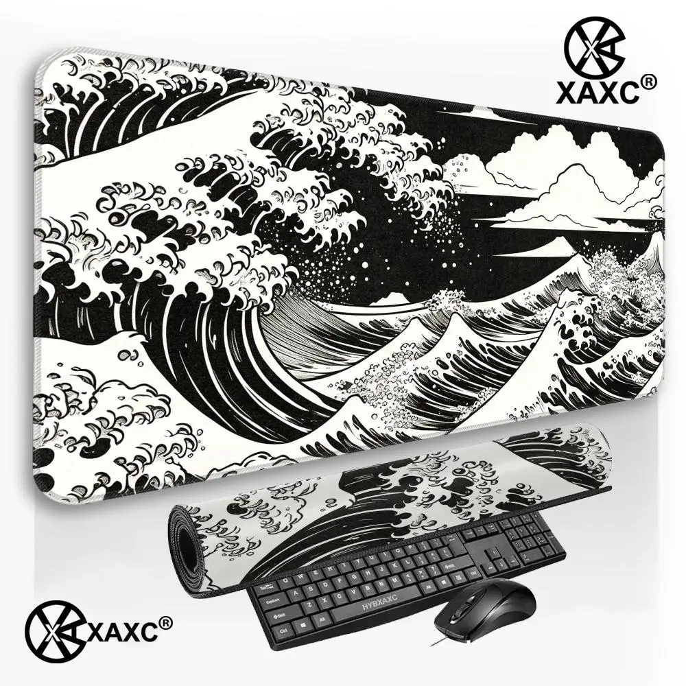 Great Wave Black Desk Mat HYBXXCJapanese Art Mouse Pad Rubber Mat Mouse Carpet Table Pads Pc Mats 900x400 Office Accessories
Great Wave Black Desk Mat HYBXXCJapanese Art Mouse Pad Rubber Mat Mouse Carpet Table Pads Pc Mats 900x400 Office Accessories