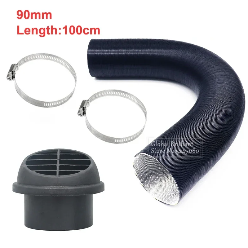 For Eberspacher Webasto Propex 90mm Heater Pipe Duct +Warm Air Outlet + 2x Hose Line Clip Blown Air Parking Heater
For Eberspacher Webasto Propex 90mm Heater Pipe Duct +Warm Air Outlet + 2x Hose Line Clip Blown Air Parking Heater