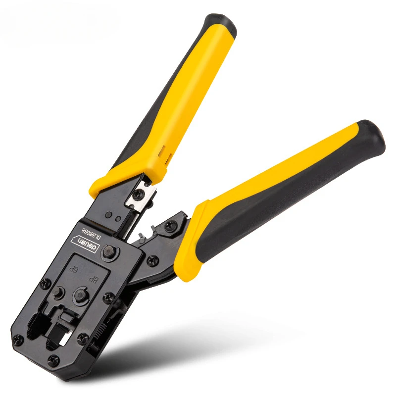 Crimper RJ11 RJ45 Crimping Tool Ethernet Network LAN Cable Crimper Cutter Stripper Plier for 6P 8P RJ-11/RJ-12
Crimper RJ11 RJ45 Crimping Tool Ethernet Network LAN Cable Crimper Cutter Stripper Plier for 6P 8P RJ-11/RJ-12
