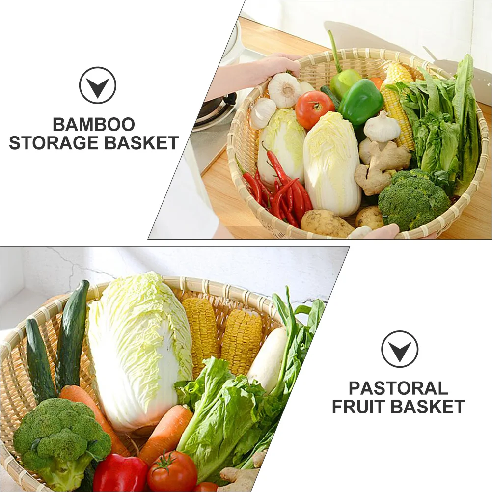 Bamboo Storage Basket Hanging Fruit ganizer Kitchen Countertop Tidy Save Space Large Capacity Household Snack Pastoral Exquisite
Bamboo Storage Basket Hanging Fruit ganizer Kitchen Countertop Tidy Save Space Large Capacity Household Snack Pastoral Exquisite