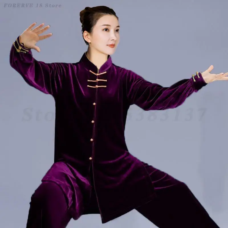 Autumn Winter Velvet Tai Chi Costume Chinese Traditional Kung Fu Uniform Retro Stage Performance Martial Arts Clothing Tang Suit
Autumn Winter Velvet Tai Chi Costume Chinese Traditional Kung Fu Uniform Retro Stage Performance Martial Arts Clothing Tang Suit