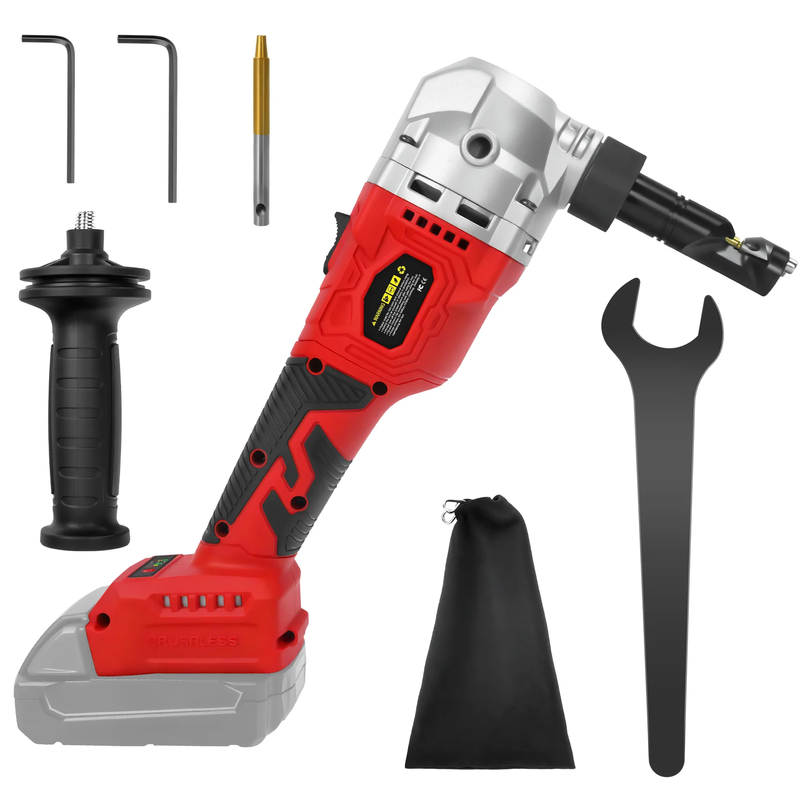Cordless Metal Nibbler 30000RPM Brushless Electric Sheet Metal Cutting Stainless Steel Iron Cutter for Milwaukee 18V Battery Pin
Cordless Metal Nibbler 30000RPM Brushless Electric Sheet Metal Cutting Stainless Steel Iron Cutter for Milwaukee 18V Battery Pin