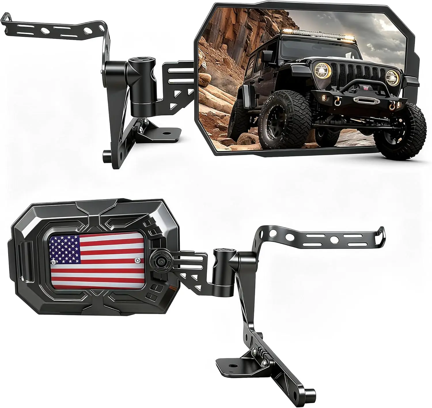 All-Metal Wrangler Mirrors Doors-Off Compatible with Wrangler JL JLU Gladiator JT 2018-2025(Not for 4xe), Aluminum
All-Metal Wrangler Mirrors Doors-Off Compatible with Wrangler JL JLU Gladiator JT 2018-2025(Not for 4xe), Aluminum