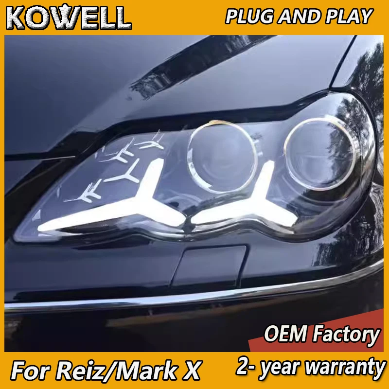 Стайлинг автомобиля для фар Toyota Reiz 2005-2009 Mark X, головной светильник DRL, указатель поворота, ближний свет, линза проектора
Стайлинг автомобиля для фар Toyota Reiz 2005-2009 Mark X, головной светильник DRL, указатель поворота, ближний свет, линза проектора