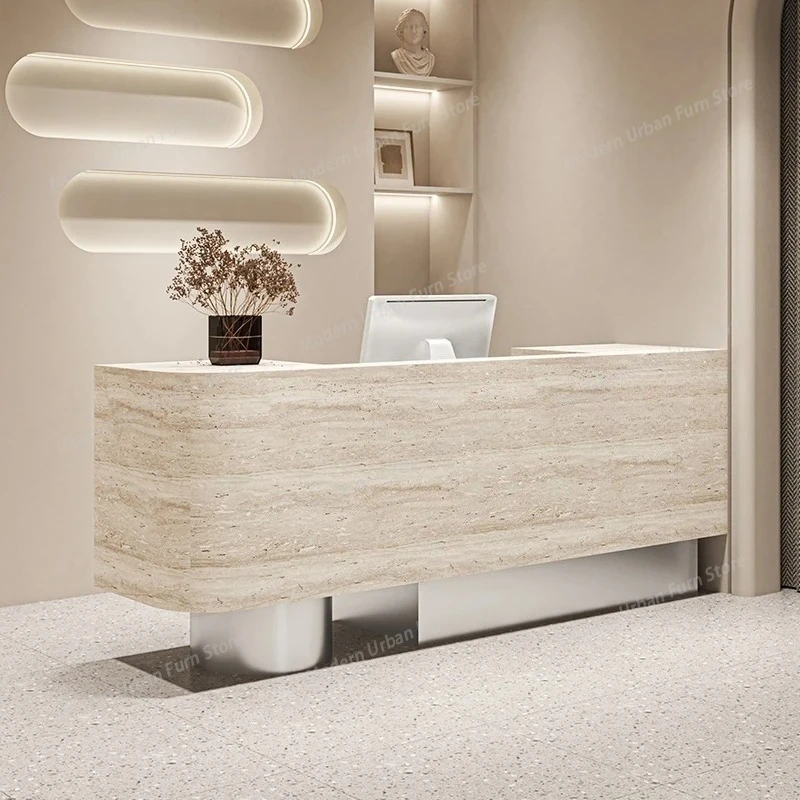 Salon Unique Reception Desks Luxury Hotel Display European Corner Reception Desks Minimalist Simple Mostrador Lounge Furniture
Salon Unique Reception Desks Luxury Hotel Display European Corner Reception Desks Minimalist Simple Mostrador Lounge Furniture