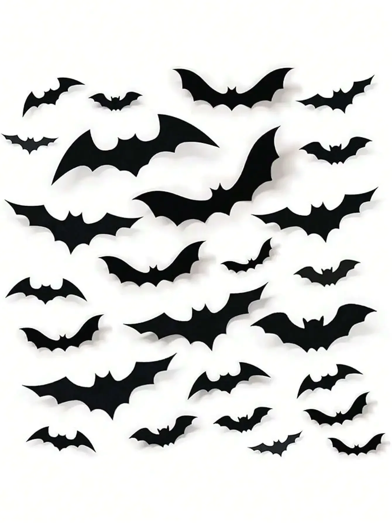 96pcs Bat Decorations - 3D Bat Wall Stickers, 4 Sizes, Reusable For DIY, Bathroom, Bar, Office, Indoor, Halloween Party Supplies, Home Decor Fall Autumn,Christmas
96pcs Bat Decorations - 3D Bat Wall Stickers, 4 Sizes, Reusable For DIY, Bathroom, Bar, Office, Indoor, Halloween Party Supplies, Home Decor Fall Autumn,Christmas