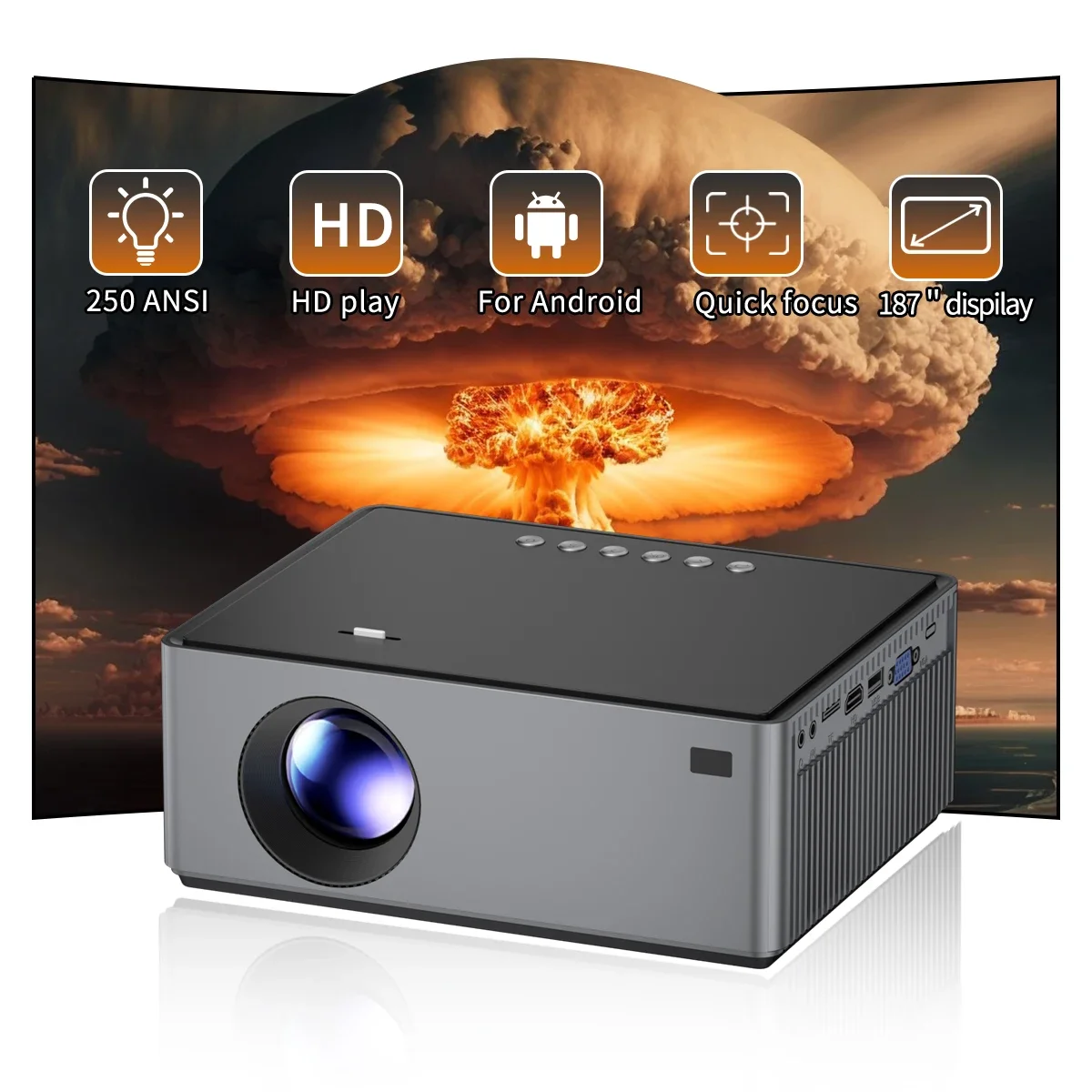 YYHC-Full Hd 1080P Portable Mini Projector 4K Home Cinema Video Game Projectors Smart Android Wifi Outdoor Led Mobile Phone Proy
YYHC-Full Hd 1080P Portable Mini Projector 4K Home Cinema Video Game Projectors Smart Android Wifi Outdoor Led Mobile Phone Proy