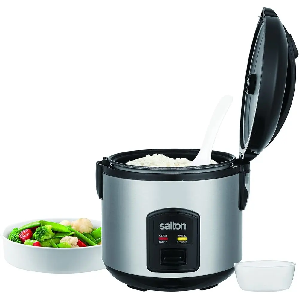 8-Cup Jar-Style Automatic Rice Cooker with Steam Basket, Measuring Cup, and Removable Non-Stick Inner Pot
8-Cup Jar-Style Automatic Rice Cooker with Steam Basket, Measuring Cup, and Removable Non-Stick Inner Pot