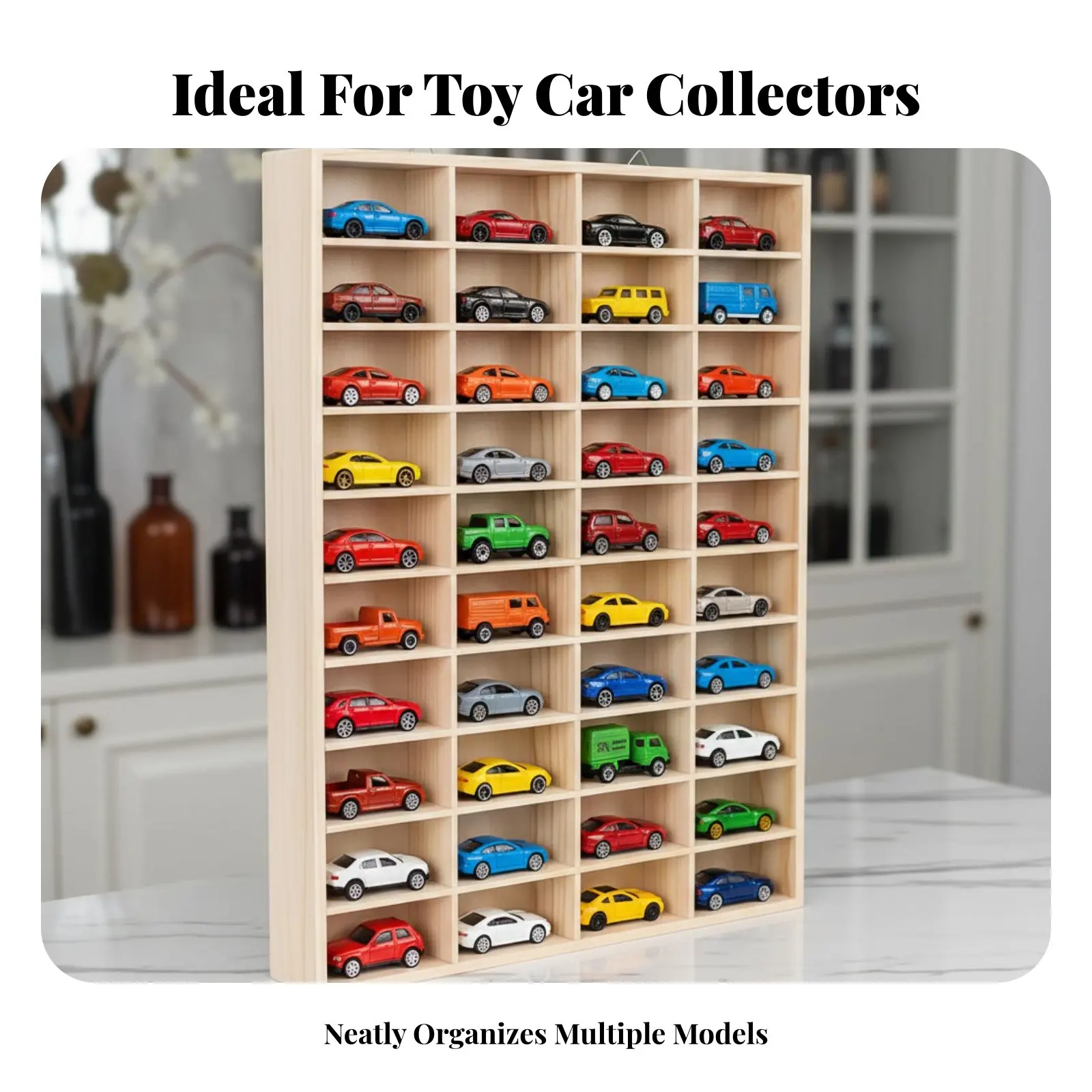 1:64 Scale Car Storage Rack Dustproof Toy Car Display Case Wooden Compartment Shelf Easy Installation Home Organization
1:64 Scale Car Storage Rack Dustproof Toy Car Display Case Wooden Compartment Shelf Easy Installation Home Organization