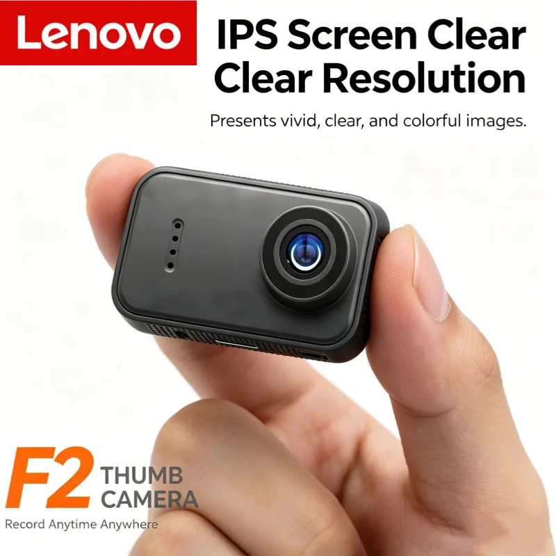 Lenovo F2 Thumb Camera 1080P HD 130 Degree Wide Angle Mini Camera IPS Screen Mini Portable Pocket Camera For Daily Recording NEW
Lenovo F2 Thumb Camera 1080P HD 130 Degree Wide Angle Mini Camera IPS Screen Mini Portable Pocket Camera For Daily Recording NEW