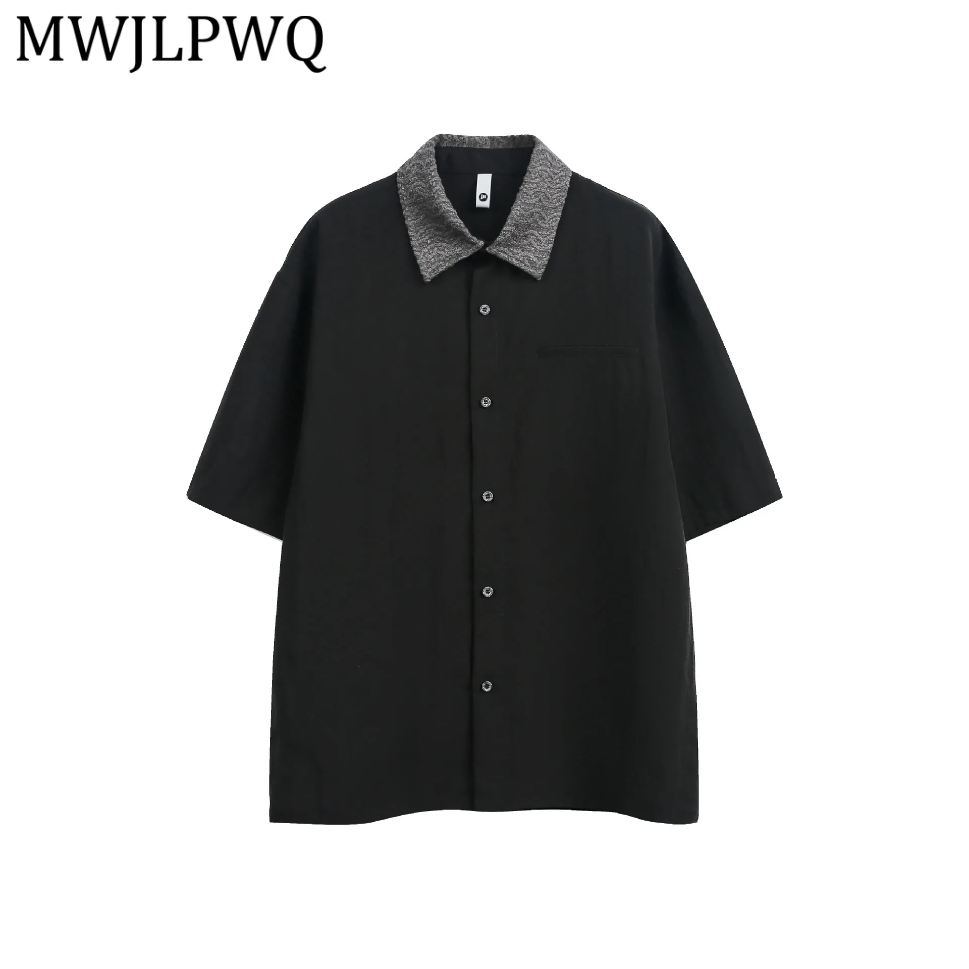 MWJLPWQ Summer American Retro Color-Block Shirt For Men Textured Design Casual Short-Sleeve Lapel Loose Tops 2026 New 13876
MWJLPWQ Summer American Retro Color-Block Shirt For Men Textured Design Casual Short-Sleeve Lapel Loose Tops 2026 New 13876