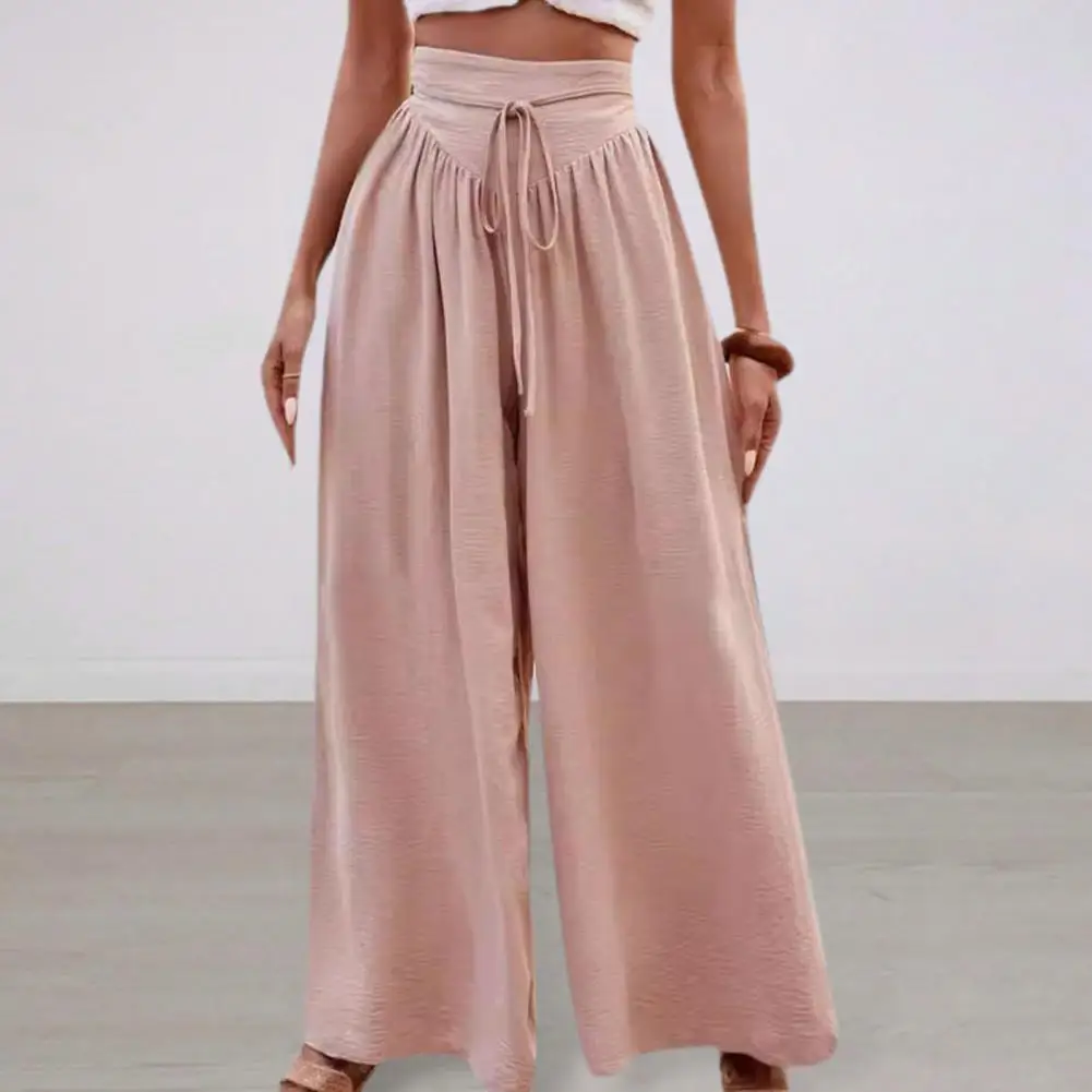High-waist Women Pants Elegant Lace-up Wide Leg Women's Trousers Stylish Solid Color Pants for Streetwear Fashion Wide-leg Track
High-waist Women Pants Elegant Lace-up Wide Leg Women's Trousers Stylish Solid Color Pants for Streetwear Fashion Wide-leg Track