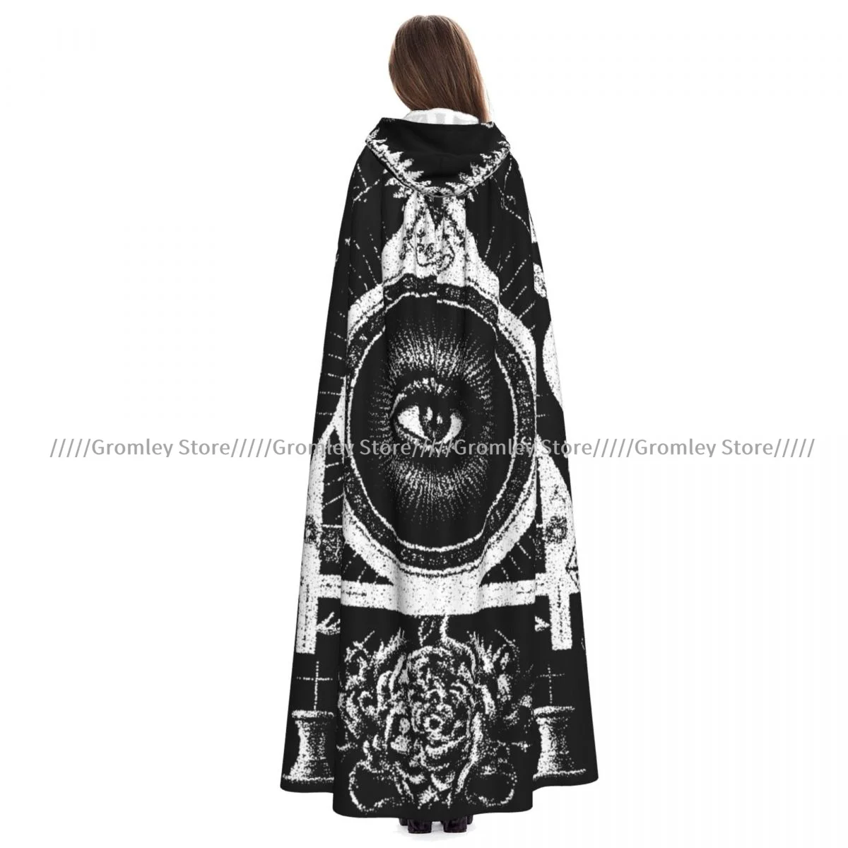 Adult Abstract Mystic Skull Cloak Cape Hooded Medieval Costume Witch Wicca Vampire Halloween Costume Dress Coat
Adult Abstract Mystic Skull Cloak Cape Hooded Medieval Costume Witch Wicca Vampire Halloween Costume Dress Coat