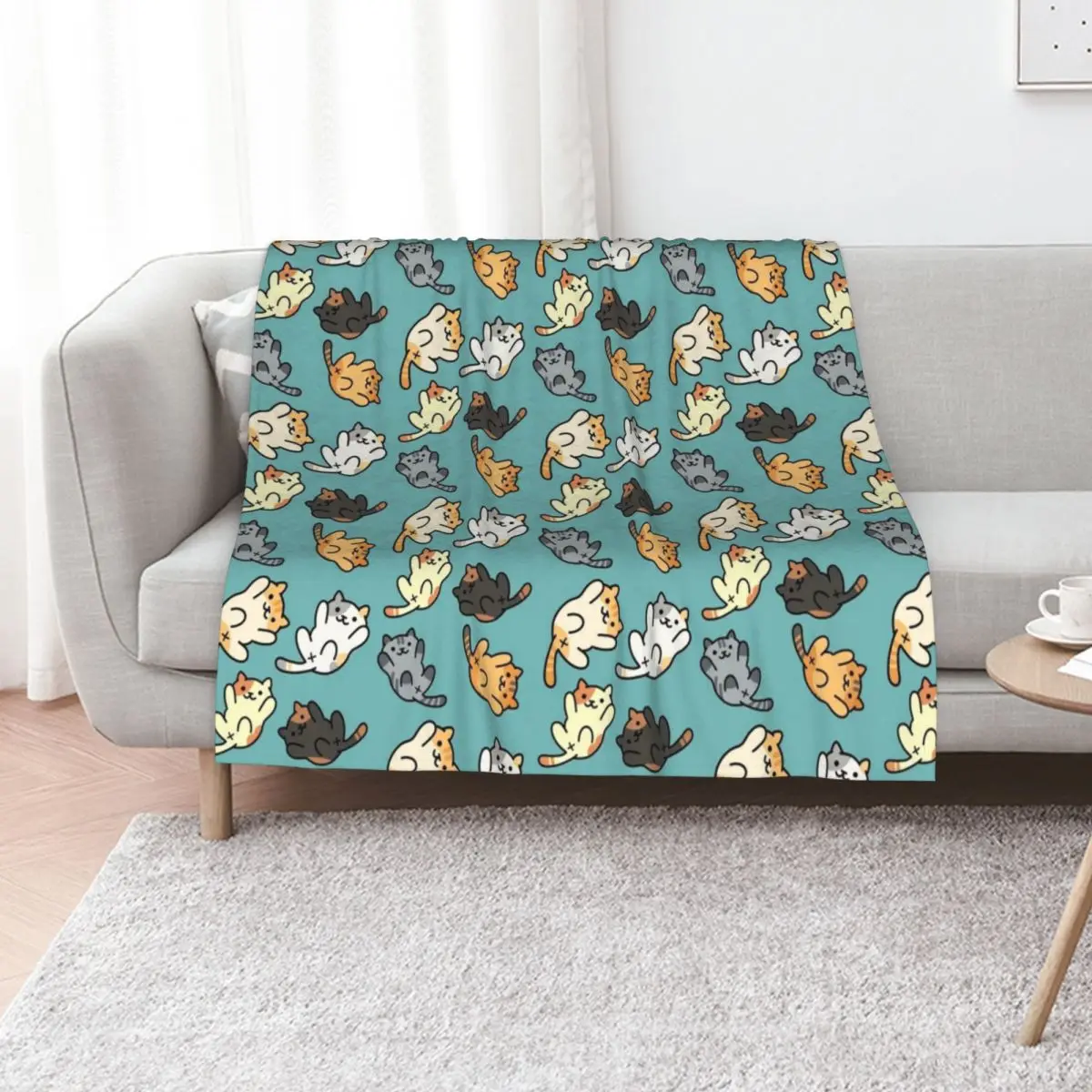 Neko Atsume Throw Blanket Moving cosplay anime funny gift Decoratives Blankets
Neko Atsume Throw Blanket Moving cosplay anime funny gift Decoratives Blankets