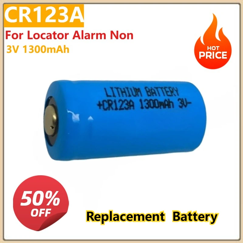 Lithium Manganese Battery 3V 1300mAh CR123A For Locator Alarm Non Rechargeable CR17335
Lithium Manganese Battery 3V 1300mAh CR123A For Locator Alarm Non Rechargeable CR17335