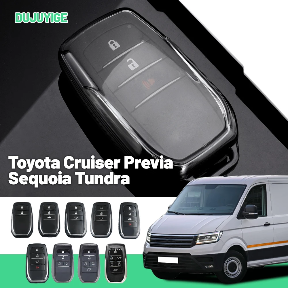Clear TPU Car Key Case For Toyota Cruiser Previa Sequoia Tundra Probox Noah Key Fob Cover Protector Shell Auto Accessories
Clear TPU Car Key Case For Toyota Cruiser Previa Sequoia Tundra Probox Noah Key Fob Cover Protector Shell Auto Accessories